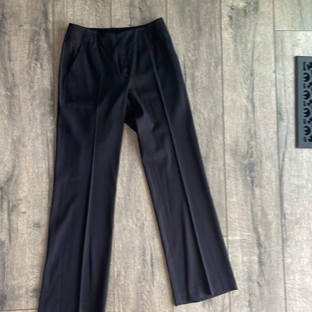 ESCADA pants trousers size 34 or 4 or XS black career Pleated - Picture 2 of 13